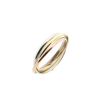 Tricolor Gold Trinity Ring