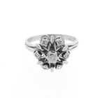 Image 3 of White gold ring set with rose-cut diamonds | 0.45 ct.