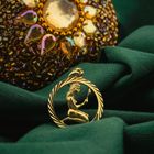 Image 2 of Gold zodiac sign pendant; Virgo