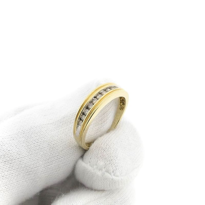 Image 9 of Bicolor Gold Ring with Zirconia