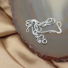 Image 5 of White gold Venetian necklace | 42 cm