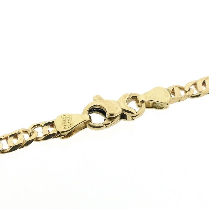 Image 3 of Two-tone gold Figaro link bracelet | 18.5 cm