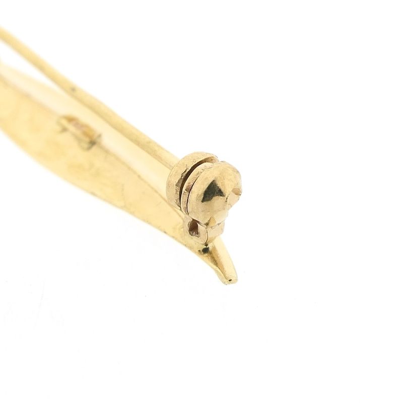 Image 5 of Gold feather brooch