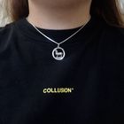 Image 6 of Silver zodiac sign pendant; Gemini