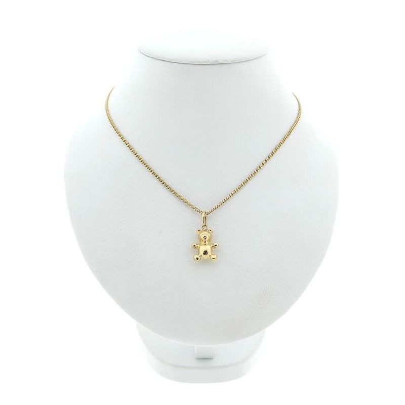 Image 7 of Gold teddy bear pendant