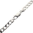 Image 2 of Silver flat gourmet link bracelet | 22 cm