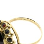 Image 6 of Vintage gold entourage ring with garnet