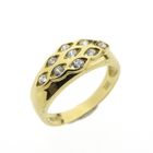 Image 1 of Gold fantasy ring with zirconia