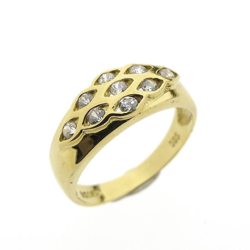 Image 1 of Gold fantasy ring with zirconia