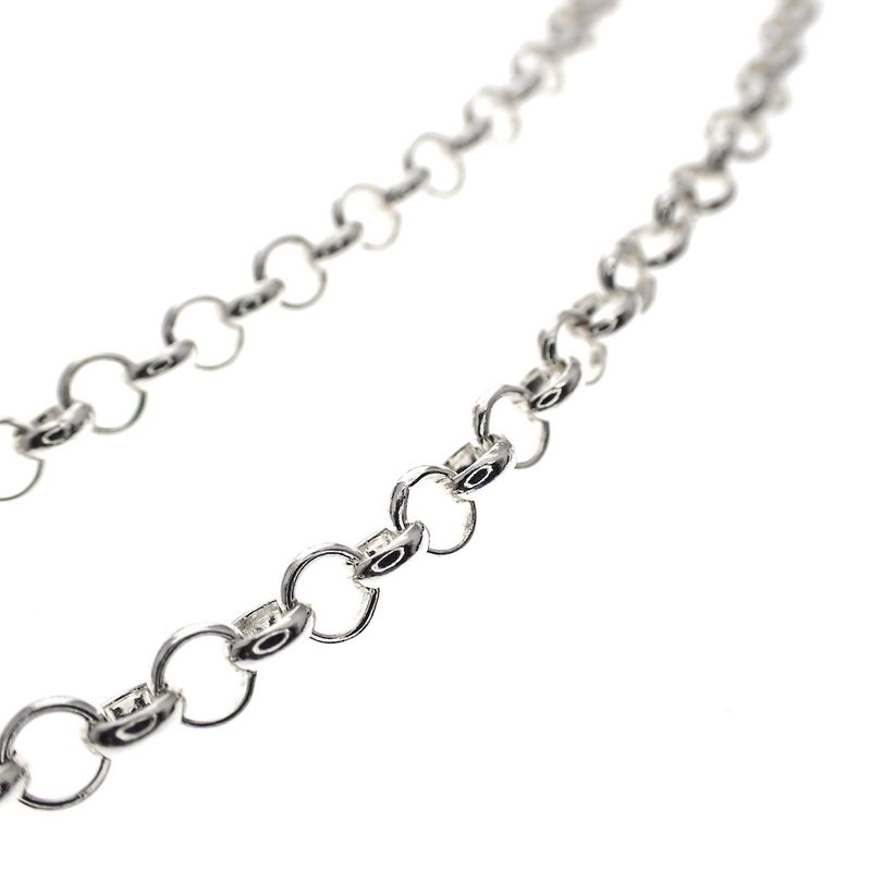 Image 5 of Silver jasseron necklace | 60 cm