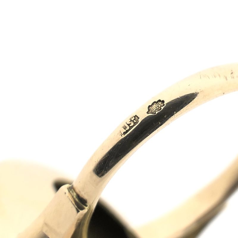 Image 4 of Gold ring with green Beryl