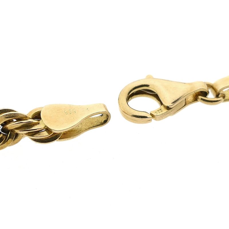 Image 4 of Twisted Gold Chain Necklace | 46 cm