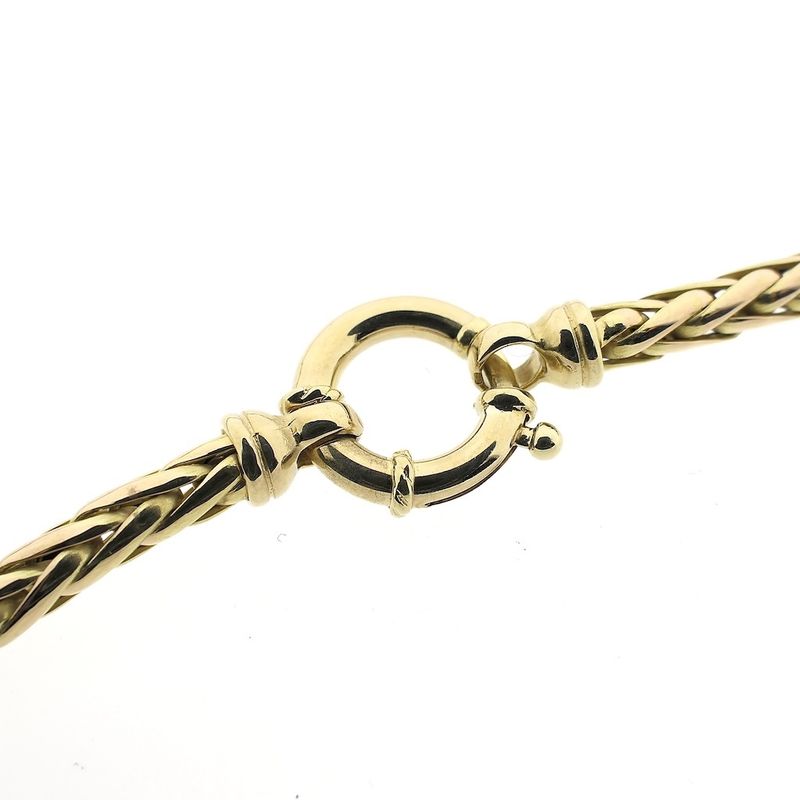 Image 4 of Gold foxtail link necklace