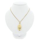 Image 3 of Vintage gold locket pendant; Floral design