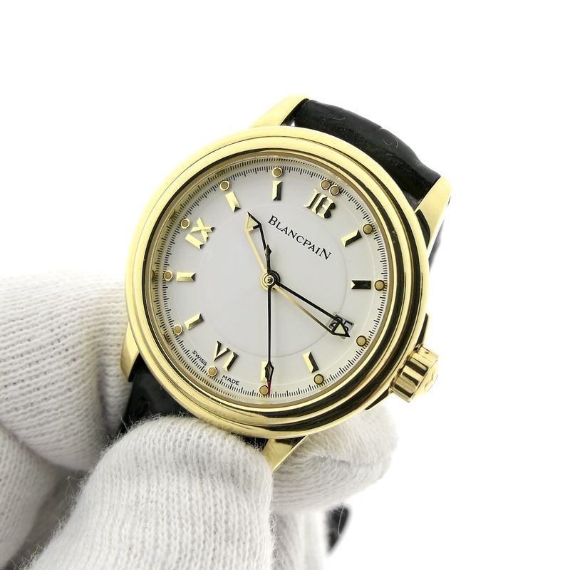 Image 11 of Blancpain Leman Ladies; 18k gold ladies watch