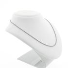 Image 8 of White gold thin anchor link necklace; Binder | 51 cm