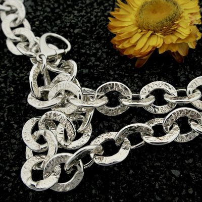 Image 2 of Silver fantasy link chain.