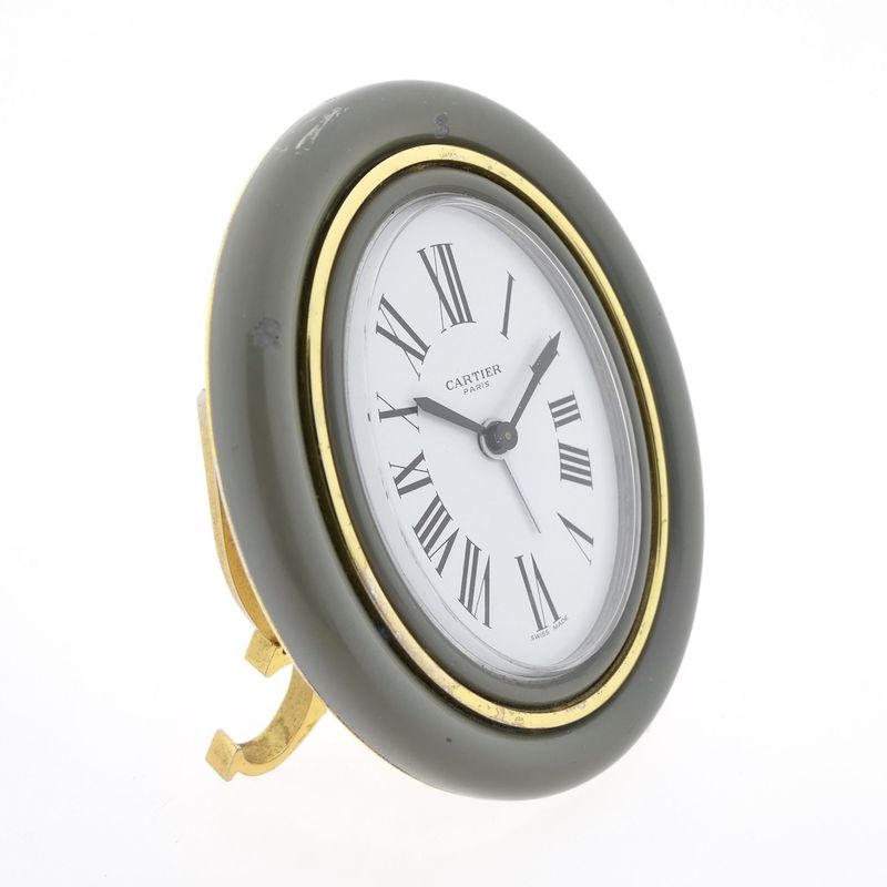Image 3 of Cartier Baignoire; Mechanische tafelklok/wekker/bureauklok