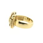 Image 7 of Vintage gold ring with geometric pattern