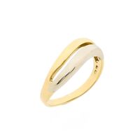 Two-tone gold fantasy ring