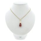 Image 7 of Gold pendant with carnelian