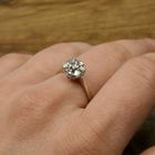 Image 7 of White gold cocktail ring with diamond | 0.47 ct.