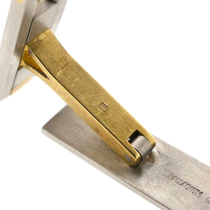 Image 4 of Cufflinks; 0.07 ct. diamond; 18k yellow gold and palladium