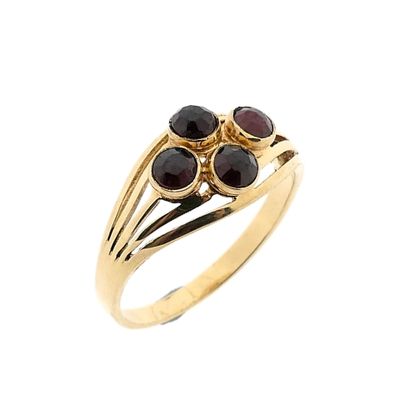 Image 1 of Vintage Gold Ring with Garnet