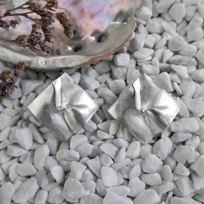 Silver Gelo earrings | Lapponia Image 2 of Silver Gelo earrings | Lapponia