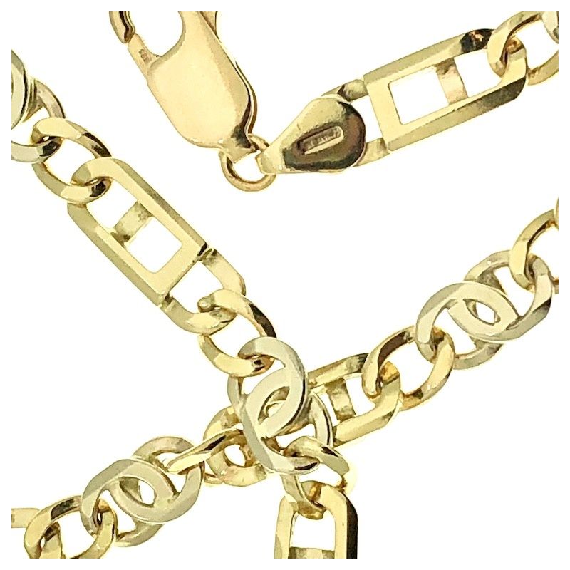 Image 3 of Two-tone gold link chain | 61 cm