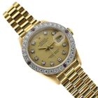 Image 16 of Rolex Datejust 26mm 69178; 18k gold women's watch with diamonds and rubies