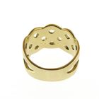 Image 4 of Gold wide braided ring