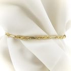 Image 1 of Bicolor gold Figarope bracelet; Cento group | 16.5 cm