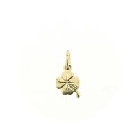 Gold pendant of a four-leaf clover