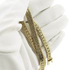 Image 7 of Gold herringbone link necklace