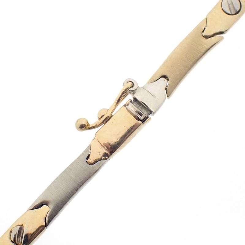 Image 9 of Two-tone gold fantasy link necklace