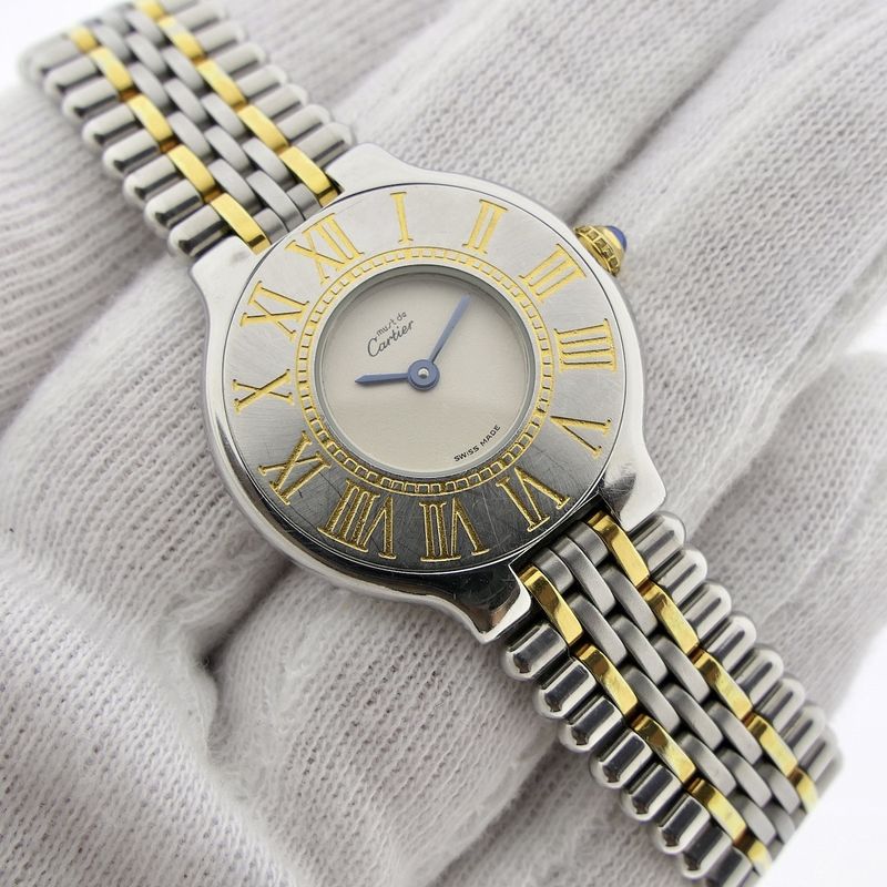 Image 14 of Cartier Must 21; Gold/steel women's watch