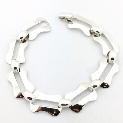 Image 1 of Silver link bracelet