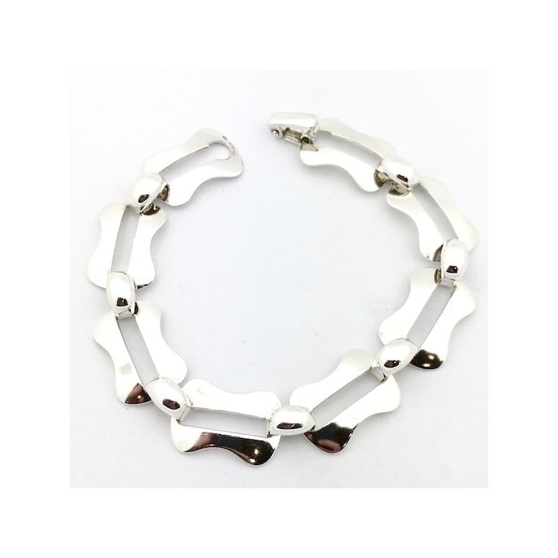 Image 1 of Silver link bracelet