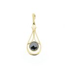 Image 1 of Vintage gold pendant with hematite