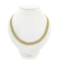 Gold Fantasy Link Necklace; 14 Karat; 43.5 cm