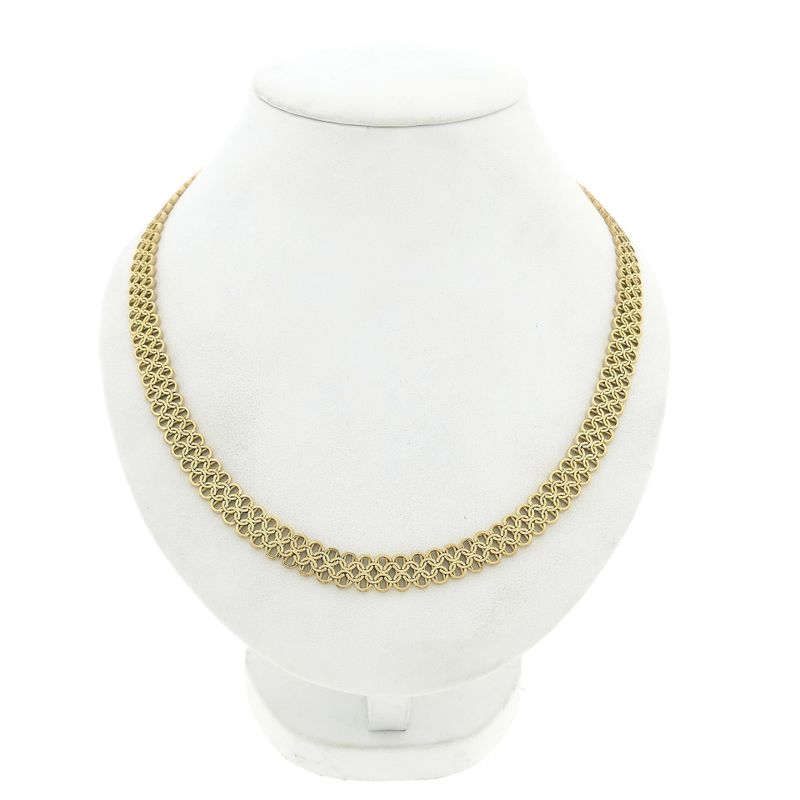 Image 1 of Gold Fantasy Link Necklace; 14 Karat; 43.5 cm