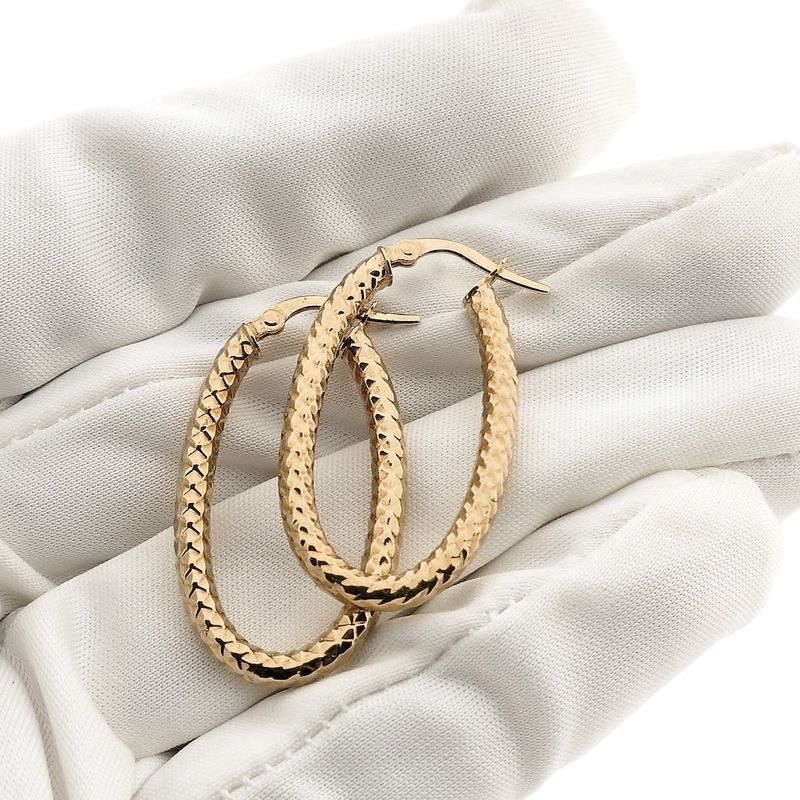 Image 3 of 9K Rose Gold Earrings | Ø 30.0 mm