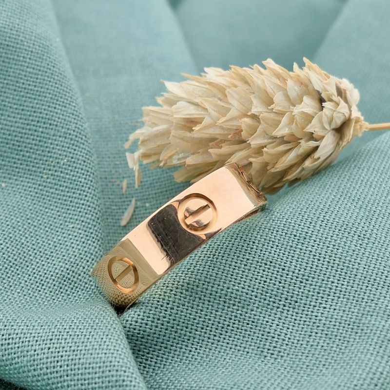 Image 5 of Rose gold ring; Cartier