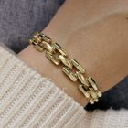 Image 4 of Gold Bismarck link bracelet