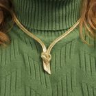 Image 5 of Gold herringbone link necklace