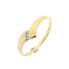 Image 1 of Two-tone gold ring with diamond | 0.03 ct.