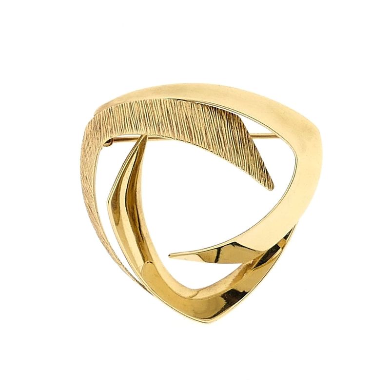 Image 1 of Vintage Gold Brooch; 14 Karat