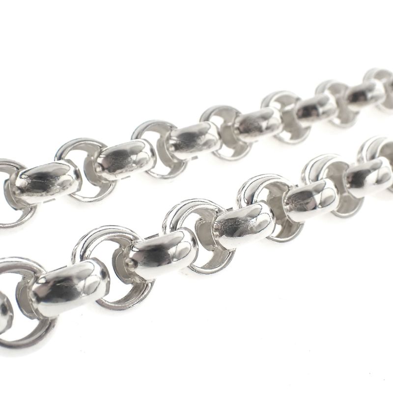 Image 4 of Silver robust jasseron necklace | 45 cm