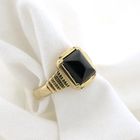 Image 7 of Vintage gold men's ring with onyx